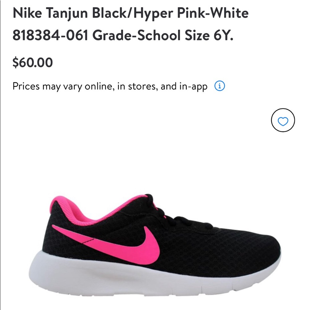 Youth Nike Tanjun Running Shoes